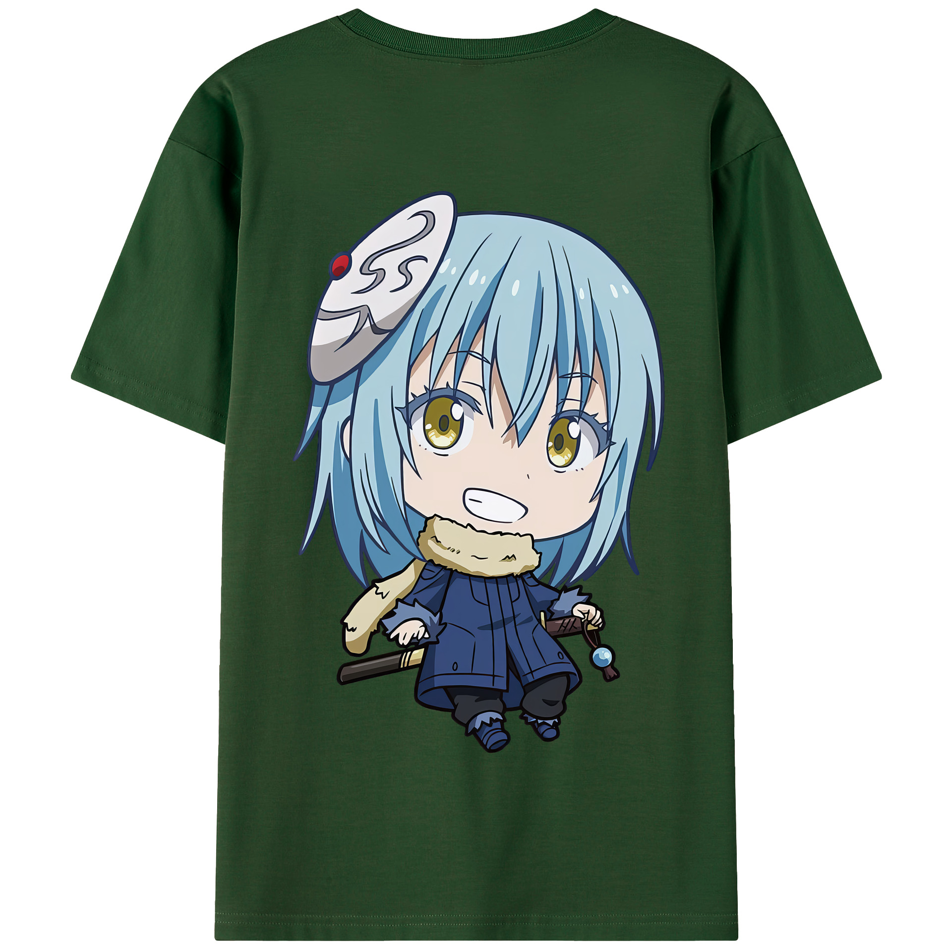 （画像用） 転スラ Regarding Reincarnated to Slime 綿100％半袖Tシャツ（背面プリント）